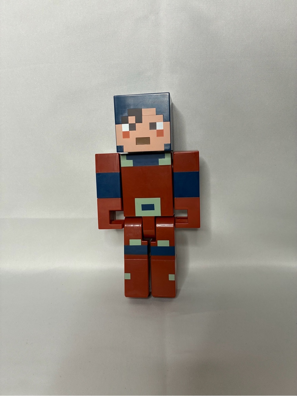 Minecraft Red and Blue Pixel Block Action Figure - Kids Toy